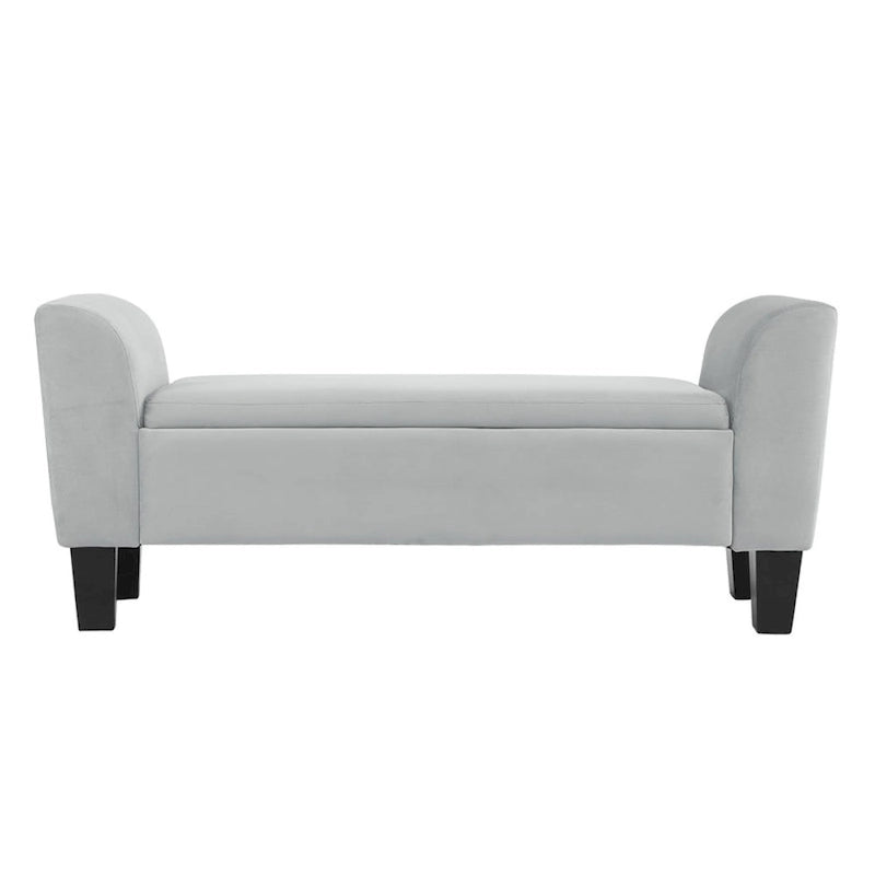 Velvet Ottoman Bench with Storage - 16.5L x 55W x 23H