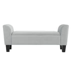 Velvet Ottoman Bench with Storage - 16.5L x 55W x 23H