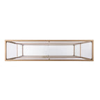 Glam Gold Matte Finish Console Table