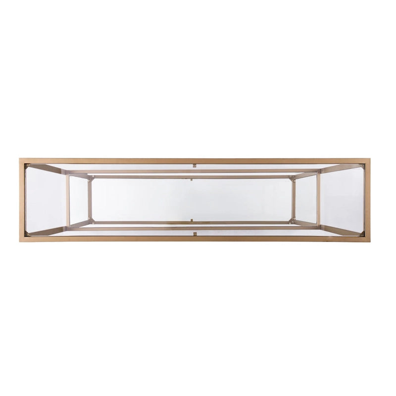 Glam Gold Matte Finish Console Table