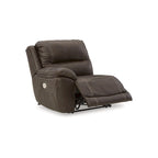 Brown 7-Piece Power Reclining Sectional - 136W x 136D x 43H