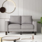 Modern Living Room Furniture Sofa in Beige Fabric 2+3