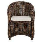 Natural Rattan Club Chair - 27.5 x 27.5 x 35.5 - 28Wx28Dx36H