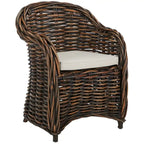 Natural Rattan Club Chair - 27.5 x 27.5 x 35.5 - 28Wx28Dx36H