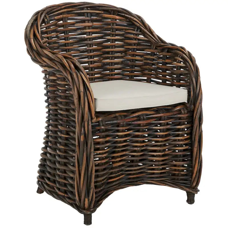 Natural Rattan Club Chair - 27.5 x 27.5 x 35.5 - 28Wx28Dx36H