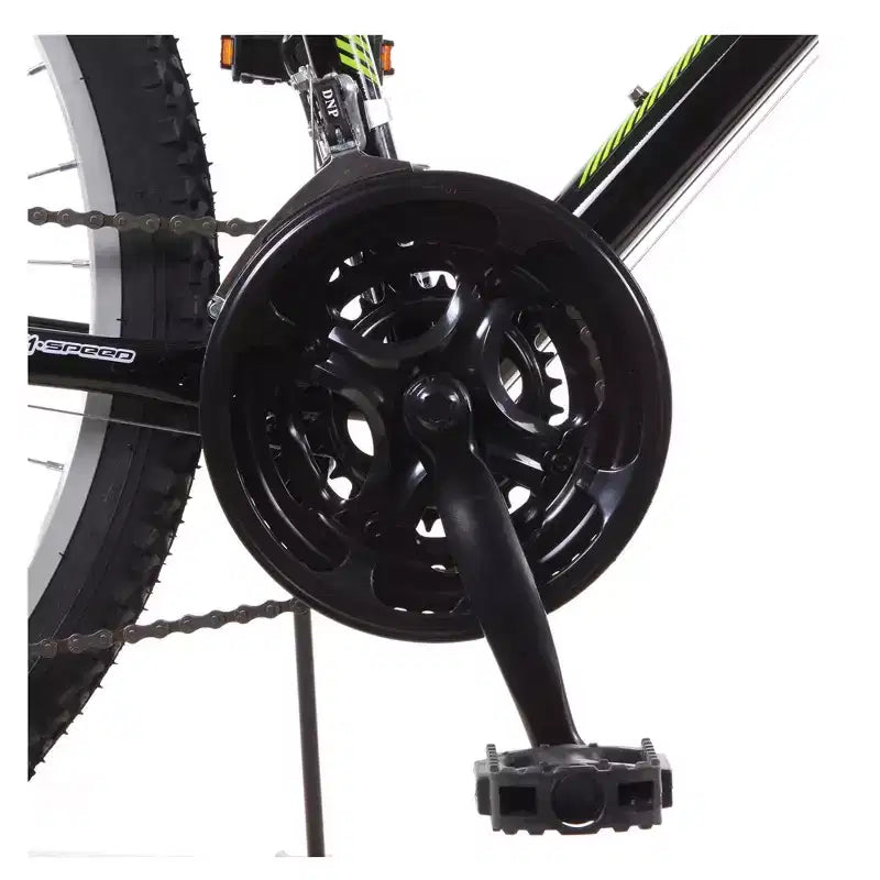 Titan Trail 21-speed Suspension Men's Mountain Bike, 18-Inch Frame, Green and Black
