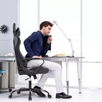 FDW Office Chair Gaming Chair Desk Chair Executive Chair with Lumbar Support Adjustable Stool Swivel Rolling Computer Chair