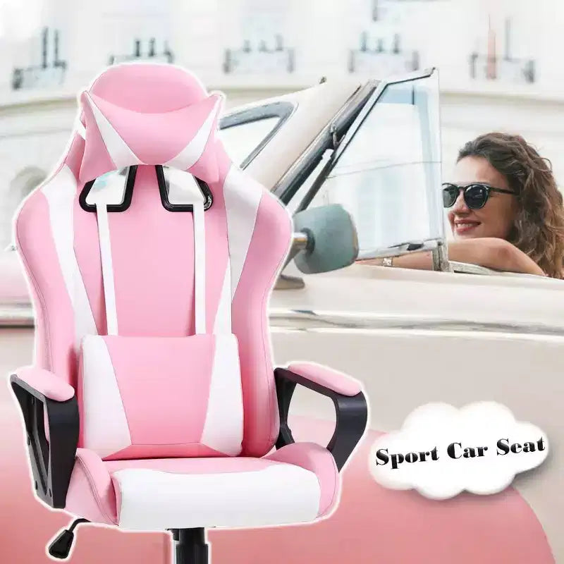 FDW Office Chair Gaming Chair Desk Chair Executive Chair with Lumbar Support Adjustable Stool Swivel Rolling Computer Chair