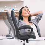 FDW Office Chair PC Gaming Chair Cheap Desk Chair PU Leather Executive Computer Chair Lumbar Support for Women, Men