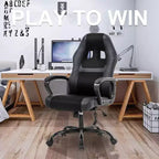 FDW Racing Gaming Chair Home Office Chair Ergonomic Desk Chair Massage PU Leather Computer Chair with Lumbar Support Headrest Armrest