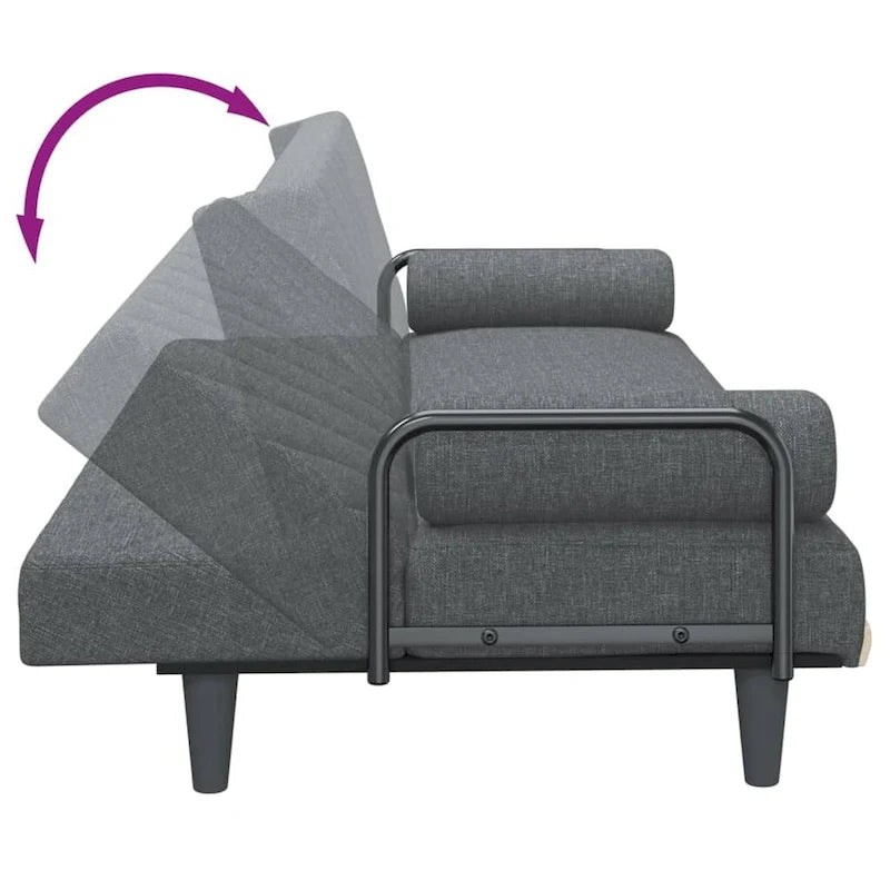 Sleeper Sofa with Armrests Sofa Couch Recliner Chair Loveseat Fabric - 80.7 x 35 x 27.6