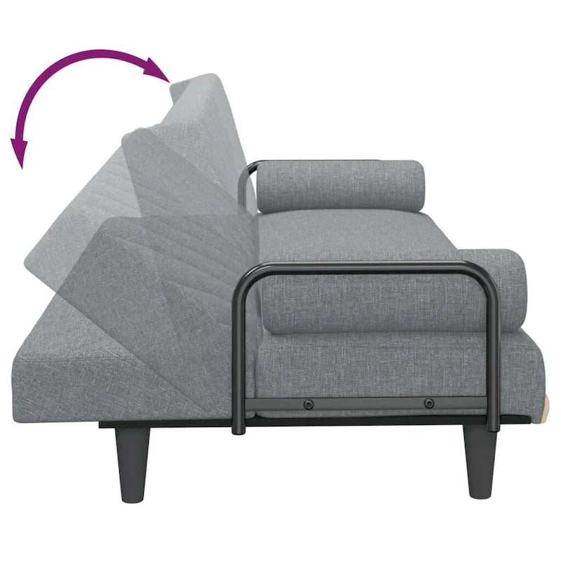 Sleeper Sofa with Armrests Sofa Couch Recliner Chair Loveseat Fabric - 80.7 x 35 x 27.6