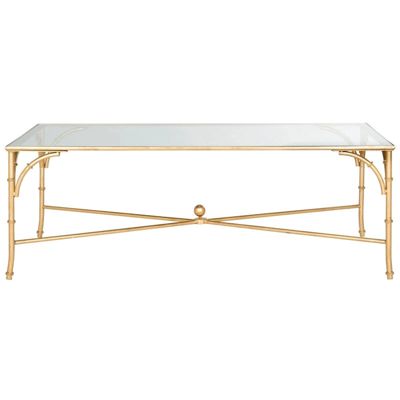 Gold Coffee Table - 50 x 26 x 18 - 50Wx26Dx18H
