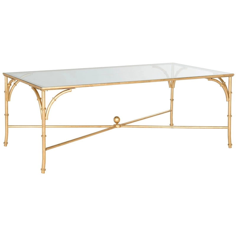 Gold Coffee Table - 50 x 26 x 18 - 50Wx26Dx18H