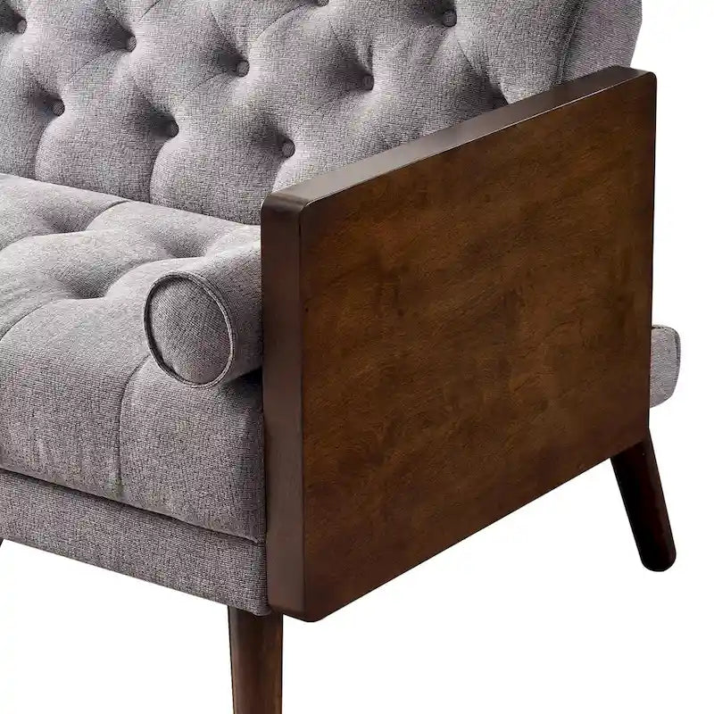 Mid Century Modern Living Room Adjustable Folding Sofa Bed