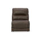 Brown 5-Piece Power Reclining Sectional - 123W x 123D x 43H