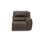 Brown 5-Piece Power Reclining Sectional - 123W x 123D x 43H