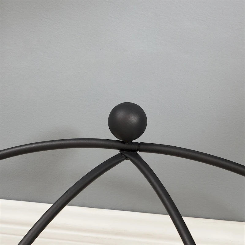 Tempered Glass Table Coffee Table with Metal Frame