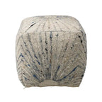 Wool Upholstered Ottoman, Ivory