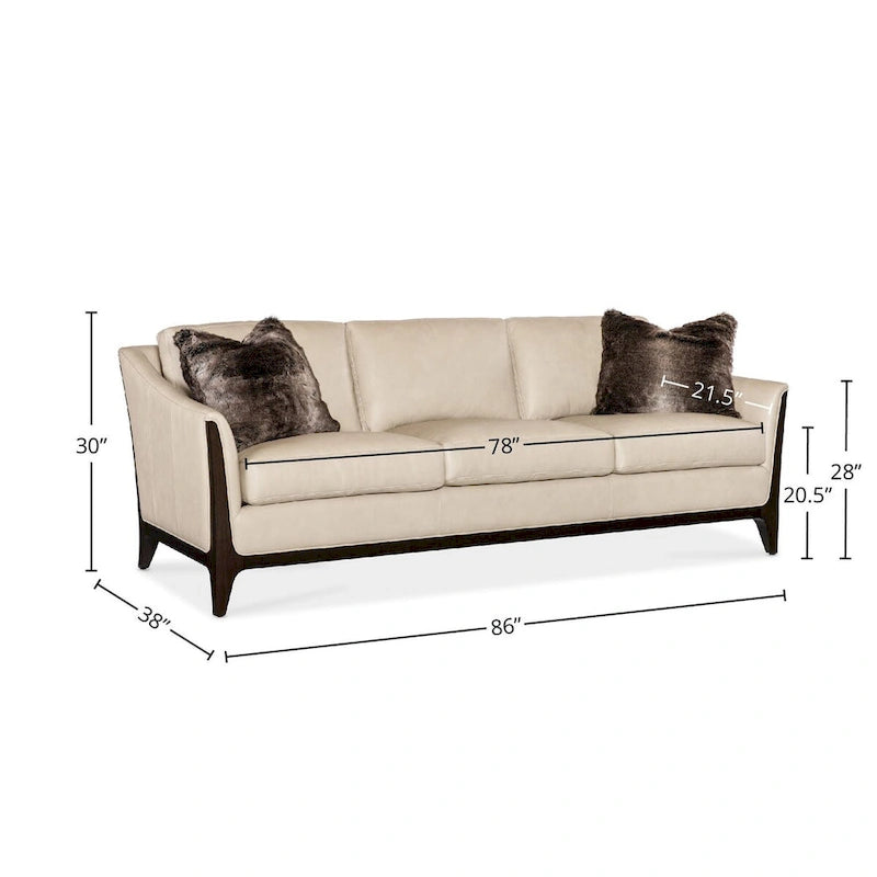 Leather Sofa, Cream