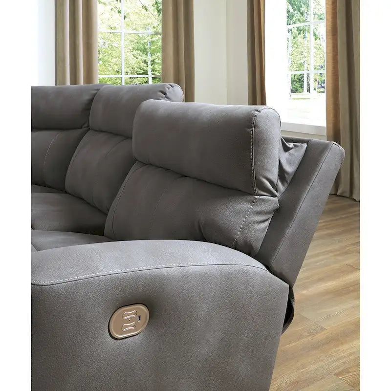 5-Piece Power Reclining Sectional - 105.5W x 104.5D x 42H